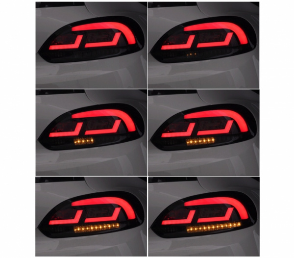 LED Upgrade Design Rückleuchten für VW Scirocco 3 (III) 08-14 schwarz/rauch mit dynamischen LED Blinker