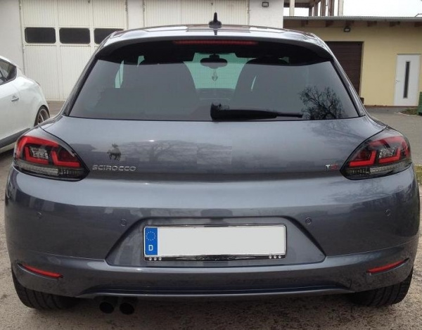 LED Upgrade Design Rückleuchten für VW Scirocco 3 (III) 08-14 schwarz/rauch mit dynamischen LED Blinker
