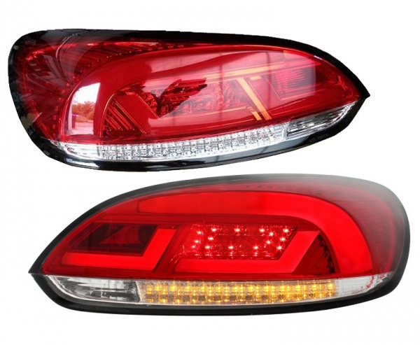 LED Upgrade Design Rückleuchten für VW Scirocco 3 (III) 08-14 rot/rauch mit dynamischen LED Blinker