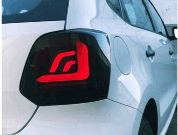 Voll LED Upgrade Design Rückleuchten für VW Polo 6R / 6C 09-18 schwarz/rauch mit dynamischem Blinker