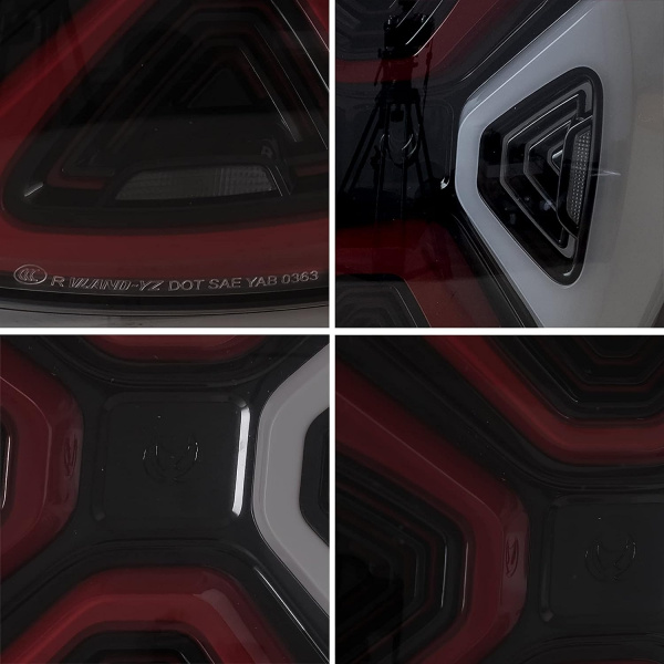 Upgrade VOLL LED Lightbar Design Rückleuchten für Smart Fortwo /Forfour (453) 14-19 rot / rauch