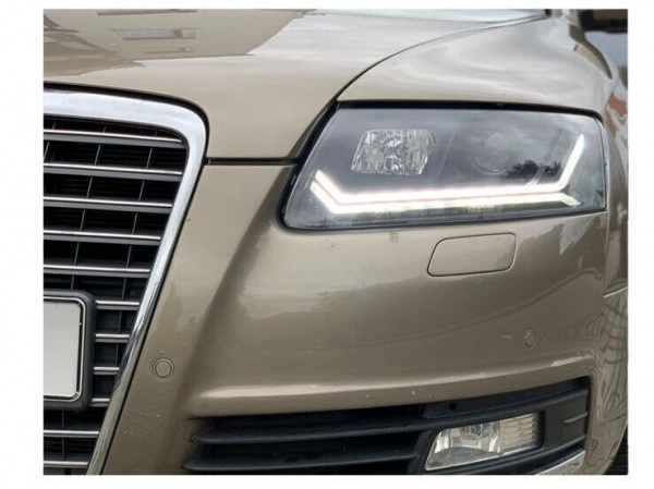 Xenon LED Tagfahrlicht Scheinwerfer für Audi A6 C6 (4F) 08-11 schwarz mit dynamischem Blinker