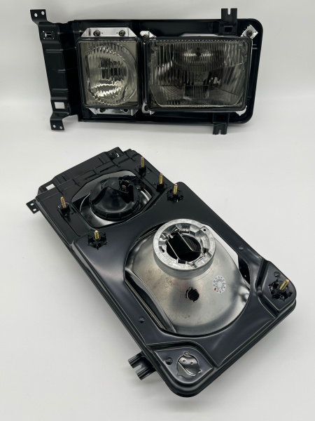 Schwarze eckige Multivan Design Doppel-Scheinwerfer für VW T3 79-92 H4
