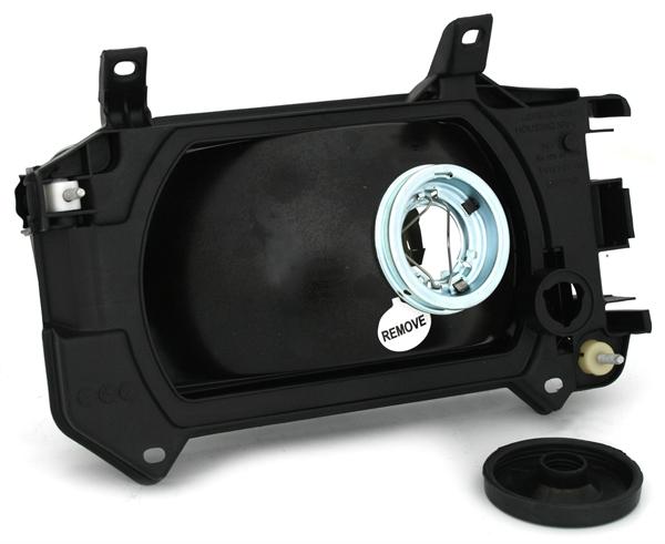 Upgrade Design Scheinwerfer Set mit Blinkern für VW T4 90-03 (kurzer Vorderwagen) schwarz