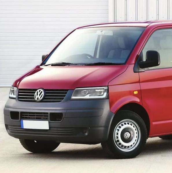 Ugrade Design Voll LED "Specialized" Tagfahrlicht Scheinwerfer für VW T5 03-09 schwarz ohne Dynamik und ohne Welcome-Funktion