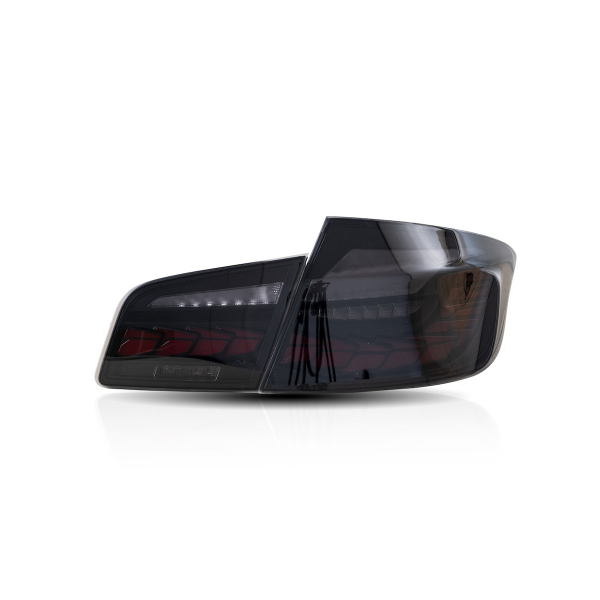 OLED Upgrade Design Rückleuchten Set für BMW 5er F10 10-16 schwarz/rauch mit dyn. Blinker