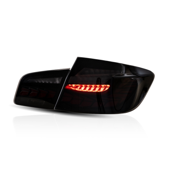 OLED Upgrade Design Rückleuchten Set für BMW 5er F10 10-16 schwarz/rauch mit dyn. Blinker