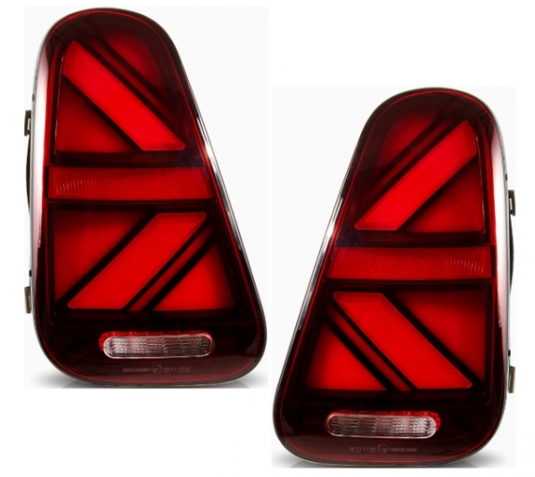 LED Union Jack Design Rückleuchten für Mini Cooper R50/R52/R53 01-06 rot/rauch
