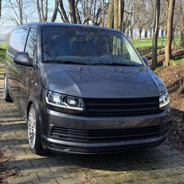 Voll LED Tagfahrlicht Scheinwerfer für VW T6 15-19 schwarz mit dynamischen LED Blinker - Black Edition