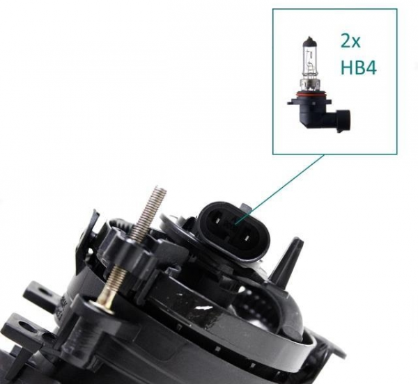 Upgrade Design Nebelscheinwerfer für VW T5 / T5 GP (Facelift) 10-15 schwarz/rauch