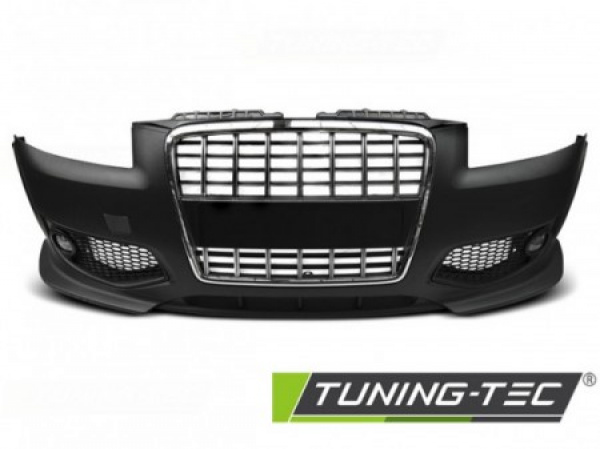 Upgrade Design Frontstoßstange für Audi A3 8P 05-08 inkl. Zubehör und Chrom-Grill