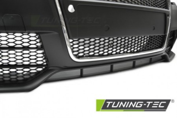Upgrade Design Frontstoßstange für Audi A4 B7 (8E) 04-08 inkl. Zubehör schwarz/chrom mit PDC