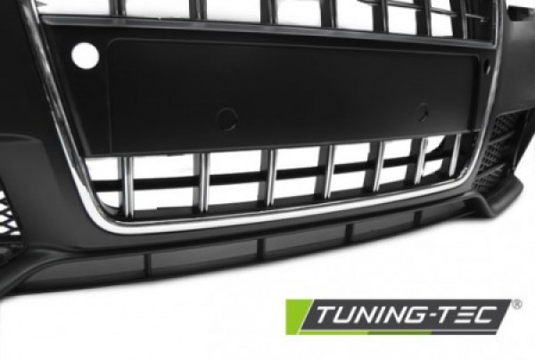 Upgrade Design Frontstoßstange für Audi A4 B7 (8E) 04-08 inkl. Zubehör schwarz/chrom mit PDC