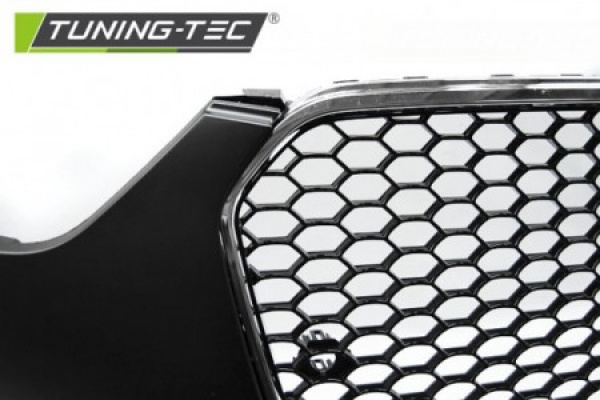 Upgrade Design Frontstoßstange für Audi A4 B8 (8K) 12-15 inkl. Zubehör mit PDC schwarz/chrom