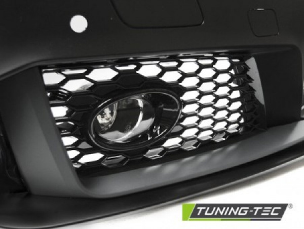 Upgrade Design Frontstoßstange für Audi A3 8V 12-16 inkl. Zubehör in Hochglanz schwarz mit PDC