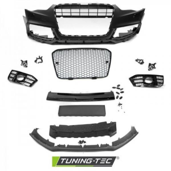 Upgrade Design Frontstoßstange für Audi A5 11-16 inkl Zubehör mit PDC Hochglanz schwarz