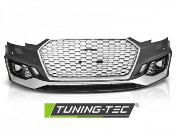 Upgrade Design Frontstoßstange für Audi A4 B9 (8W) 15-19 inkl. Zubehör mit PDC schwarz/silber