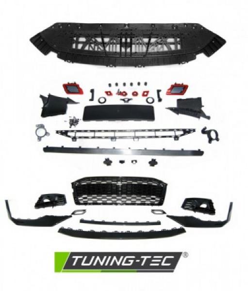 Upgrade Design Frontstoßstange für Audi A5 18+ inkl. Zubehör mit PDC Hochglanz schwarz