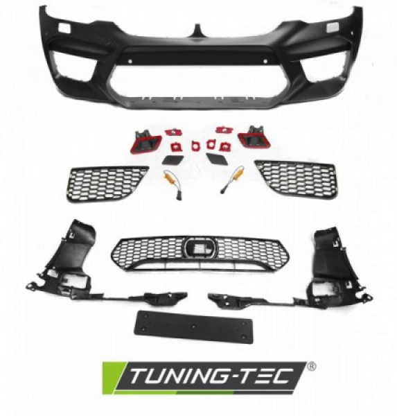 Upgrade Design Frontstoßstange für BMW 5er G30/G31 Limousine/Touring 17+ Hochglanz schwarz