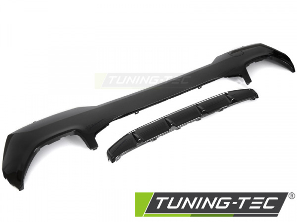 Sport Heck Diffusor für BMW 4er Coupe, Cabrio G22/G23 20+ Hochglanz schwarz