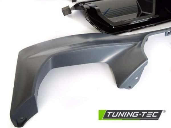 Sport Design Heck Diffusor + Mitteilteil (Hochglanzschwarz) für BMW 5er LCI G30/G31 Limo./Touring 20-23