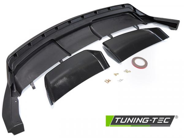 Upgrade Sport II Design Heckdiffusor / Diffusor für Tesla Model 3 17+ Carbon Look Platten