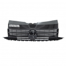 Upgrade Design Kühlergrill für Volkswagen T6 15-19 Hochglanz-schwarz mit Emblemhalter